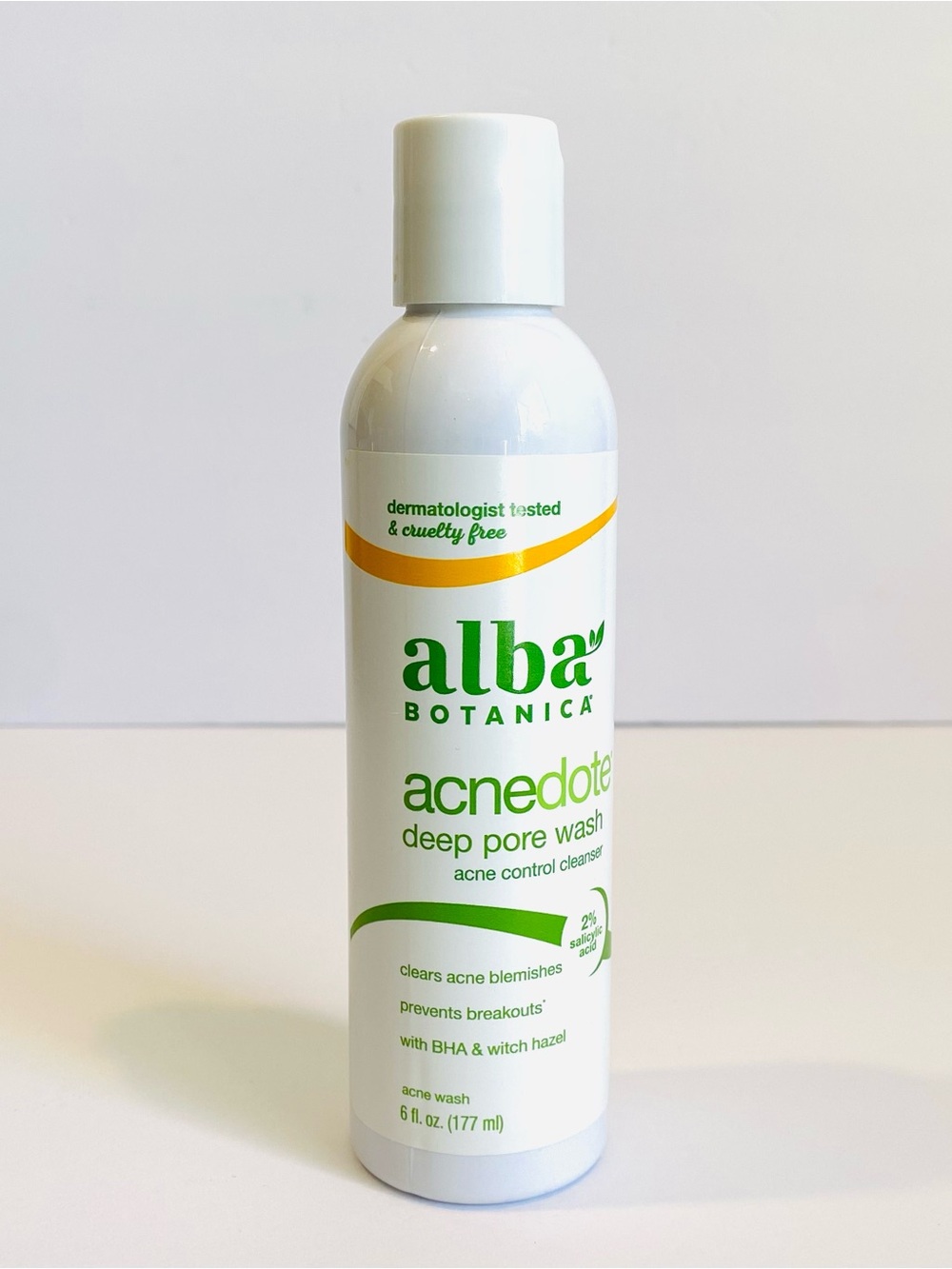 Alba Botanica Acnedote Deep Pore Wash  6 oz. New!